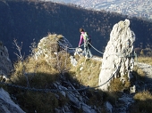 SALITA AL MONTE MAGNODENO LUNGO IL SENTIERO ATTREZZATO DELLA CRESTA DI GIUMENTA - FOTOGALLERY